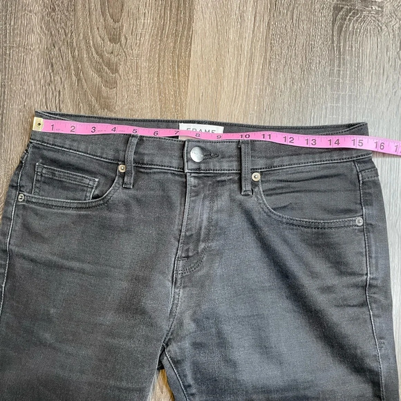 Frame Men's Black L'Homme Skinny Mid Rise Skinny Fit Jeans Size 29 - Picture 6 of 8